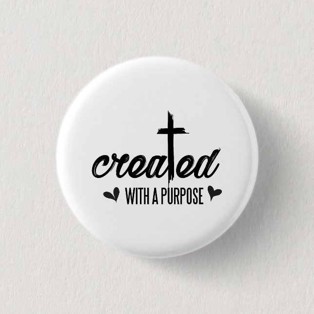 Badge Rond 2,50 Cm Créé Avec Un But - Christian (Devant)