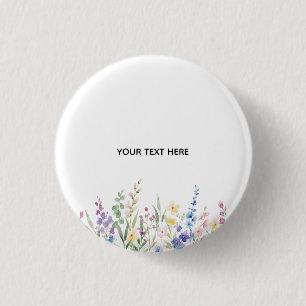 Badge Rond 2,50 Cm Créez votre propre bouton floral
