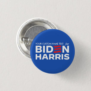Badge Rond 2,50 Cm Créez votre propre campagne pour Biden Harris 2024