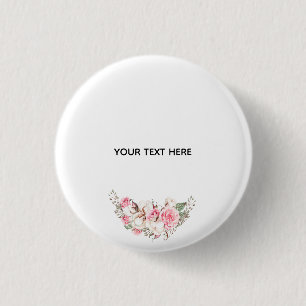 Badge Rond 2,50 Cm Créez votre propre floral