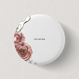 Badge Rond 2,50 Cm Créez votre propre floral
