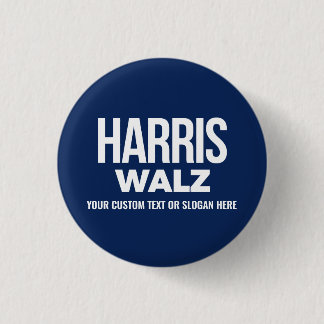 Badge Rond 2,50 Cm Créez votre propre Harris Walz 2024