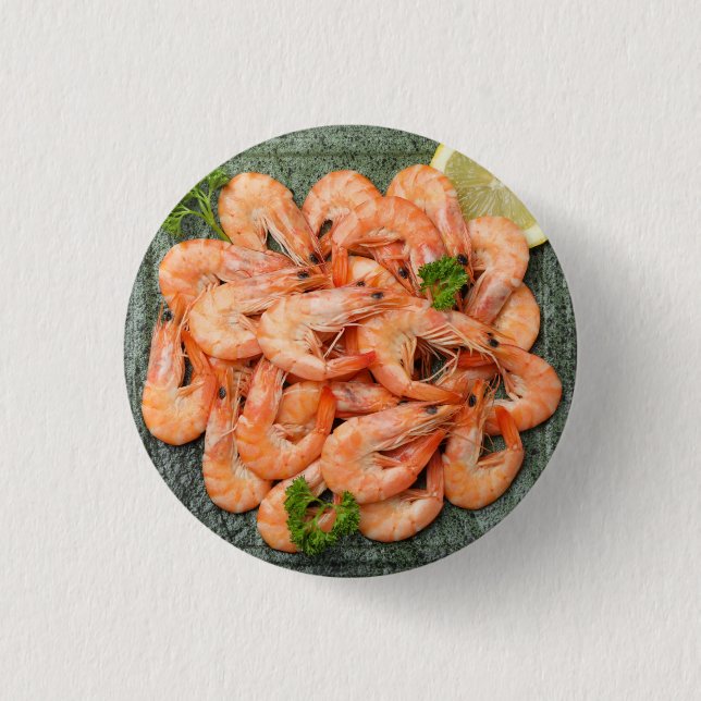 Badge Rond 2,50 Cm Crevettes (Devant)
