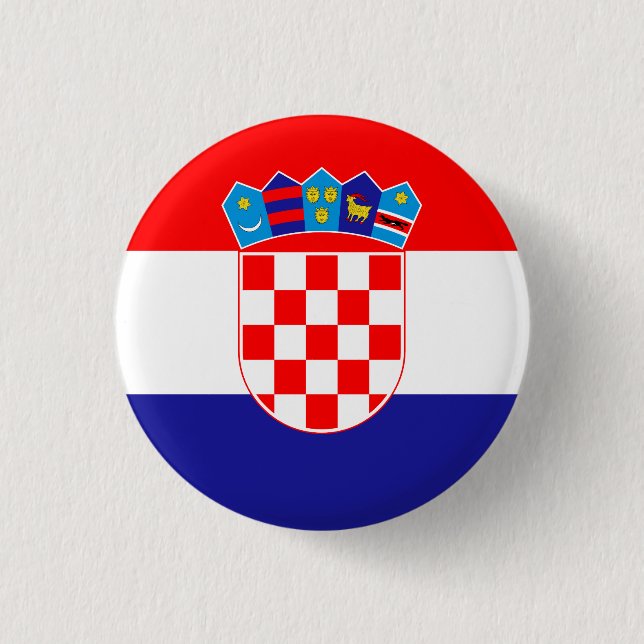 Badge Rond 2,50 Cm Croatia (Croatian) Flag (Devant)