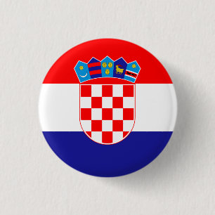 Badge Rond 2,50 Cm Croatia (Croatian) Flag