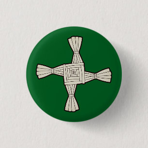 Badge Rond 2,50 Cm croix de Sainte-Brigide