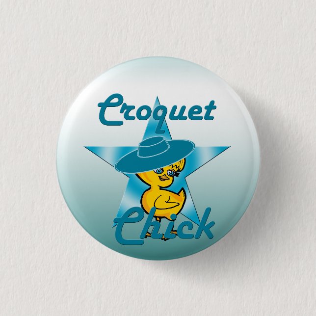 Badge Rond 2,50 Cm Croquet Chick #7 (Devant)