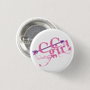 Badge Rond 2,50 Cm Cross Country Girl - CC Button