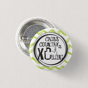 Badge Rond 2,50 Cm Cross Country Running is XCellent ©