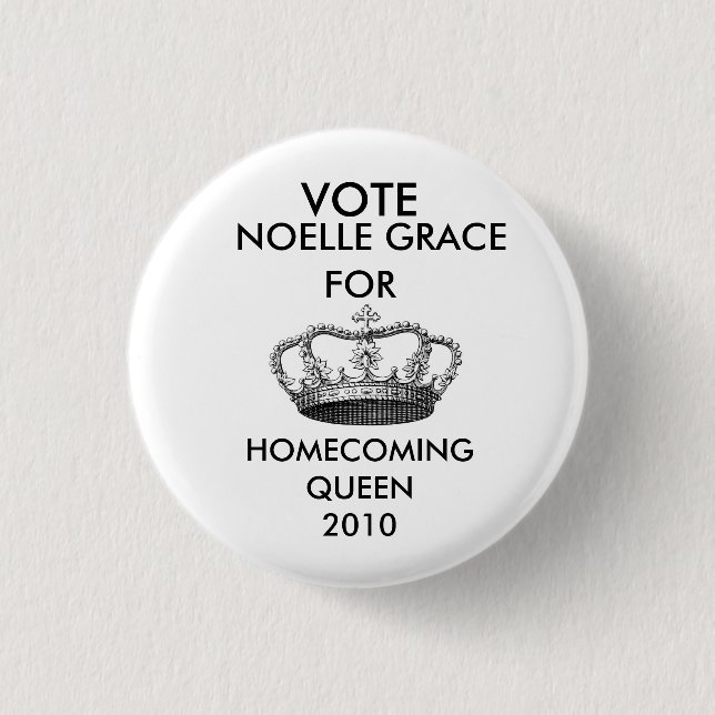 Badge Rond 2,50 Cm crownprincess-graphicsfairy006, VOTE, NOELLE GR… (Devant)