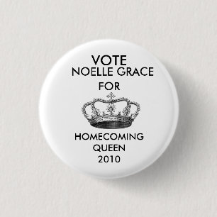 Badge Rond 2,50 Cm crownprincess-graphicsfairy006, VOTE, NOELLE GR…