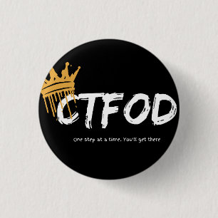 Badge Rond 2,50 Cm CTFOD_One Étape à une heure
