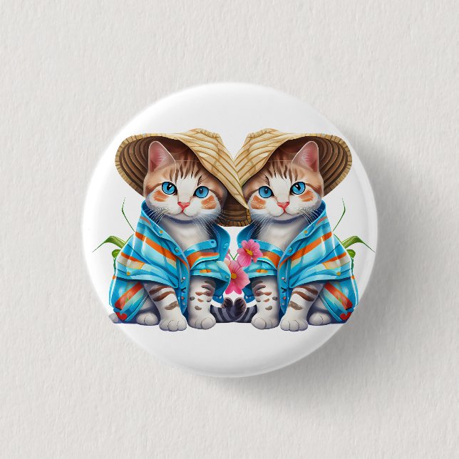 Badge Rond 2,50 Cm Cueilleurs de plage (Devant)