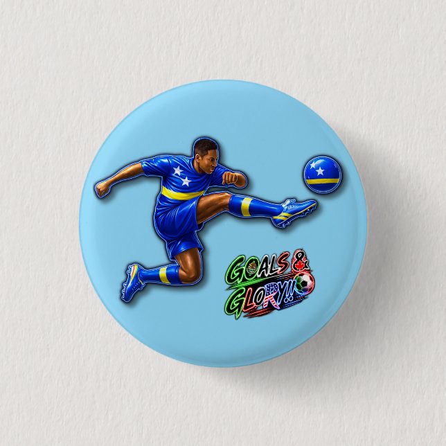 Badge Rond 2,50 Cm Curaçao (Devant)