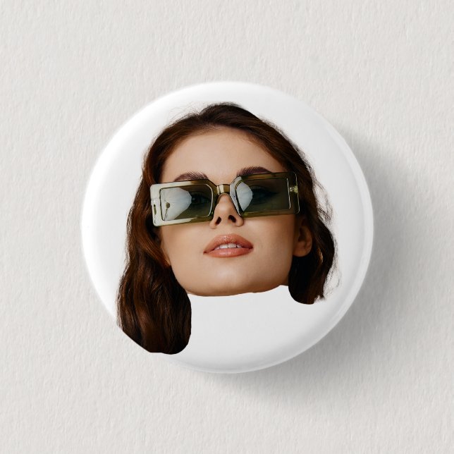 Badge Rond 2,50 Cm Custom Face Photo (Devant)
