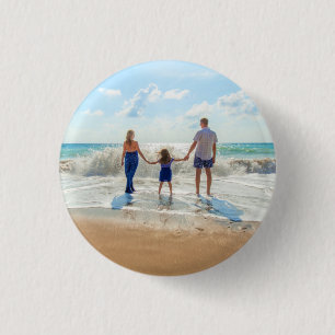 Badge Rond 2,50 Cm Custom Photo Personalized Button with Your Photos