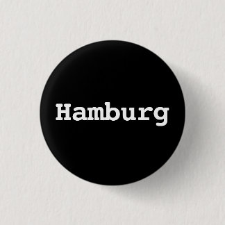 Badge Rond 2,50 Cm Customisable Hamburg Typography