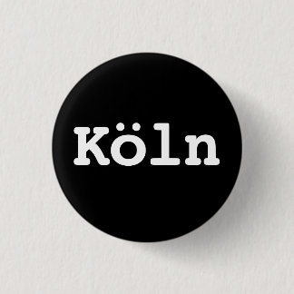 Badge Rond 2,50 Cm Customisable Köln Typography