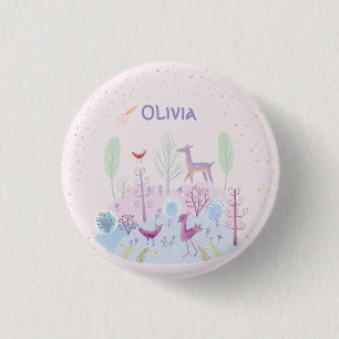 Badge Rond 2,50 Cm Customisé mignon floral