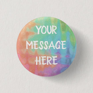Badge Rond 2,50 Cm Customisez votre propre arrière - plan d'aquarelle