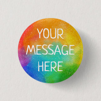 Badge Rond 2,50 Cm Customisez votre propre couleur arc-en-ciel