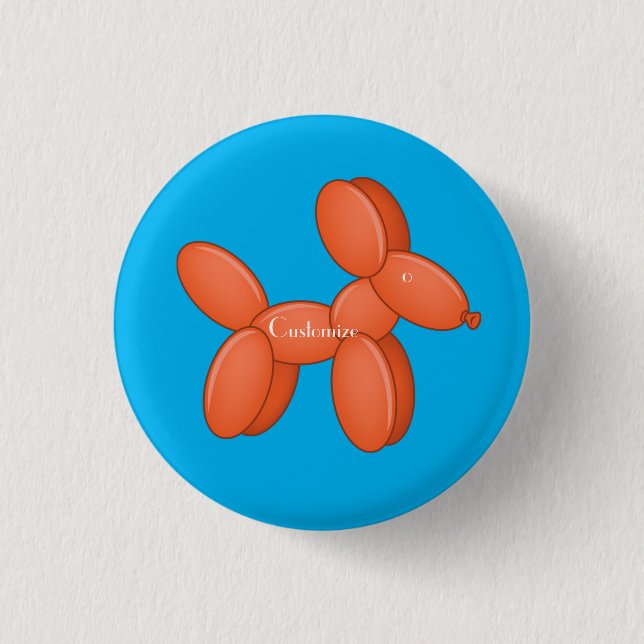 Badge Rond 2,50 Cm Cute Balloon Chien Thunder_Cove (Devant)