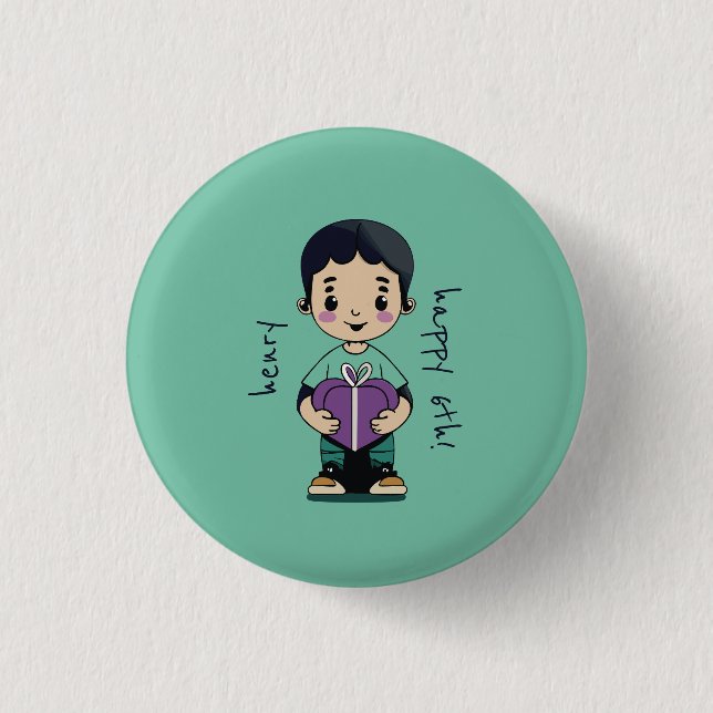 Badge Rond 2,50 Cm Cute Boy Fourre-tout (Devant)