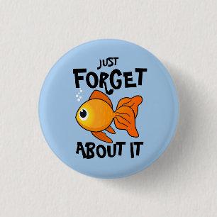 Badge Rond 2,50 Cm Cute Goldfish : Oubliez-En Juste.