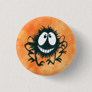 Badge Rond 2,50 Cm Cute Kooky Halloween Spider Button!