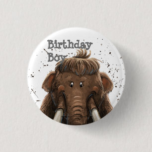 Badge Rond 2,50 Cm Cute Mastodon