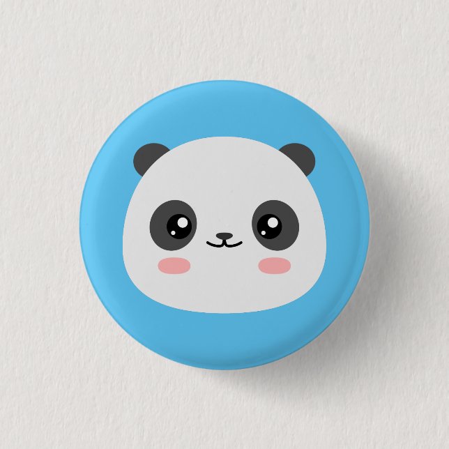 Badge Rond 2,50 Cm Cute Panda (Devant)