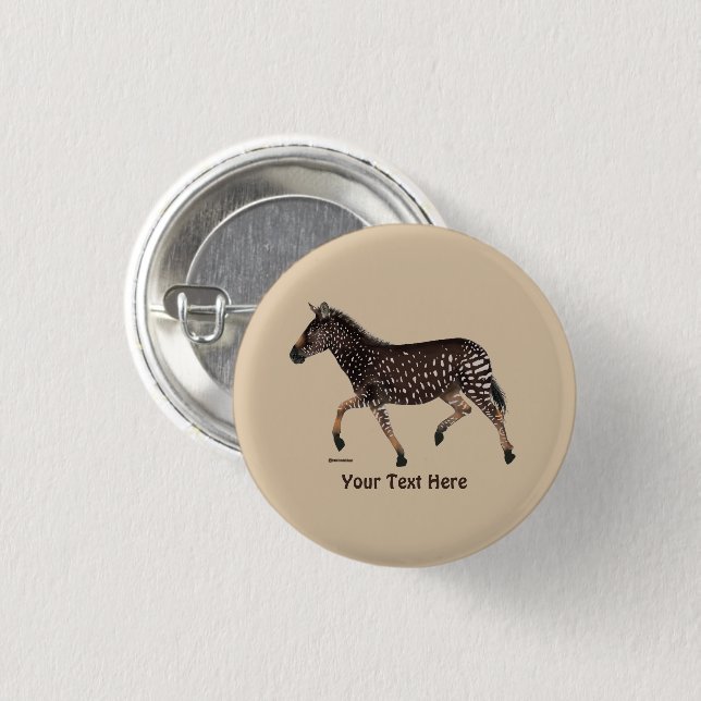 Badge Rond 2,50 Cm Cute Polka Dot Zebra (Devant & derrière)