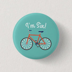 Badge Rond 2,50 Cm Cyclisme sur bicyclette pour enfants Vélo d'anniv