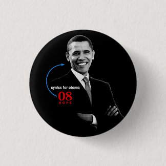 Badge Rond 2,50 Cm Cyniques pour le bouton de Barack Obama