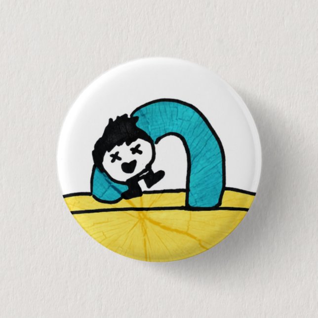 Badge Rond 2,50 Cm d.O tombe à la mort (Devant)