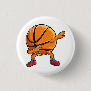 Badge Rond 2,50 Cm Dabbing Basketball Ball Funny Boys Hommes Femmes S