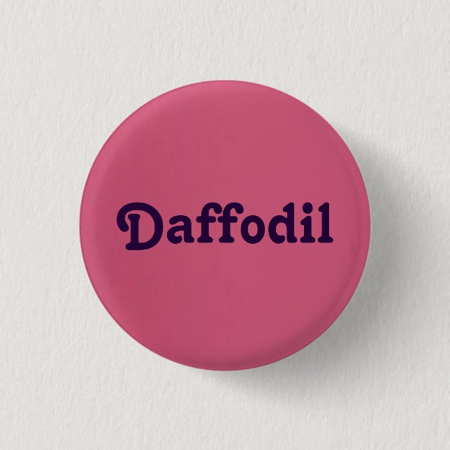 Badge Rond 2,50 Cm Daffodique du bouton (Devant)