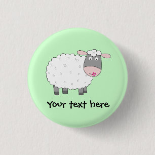Badge Rond 2,50 Cm Daisy Sheep