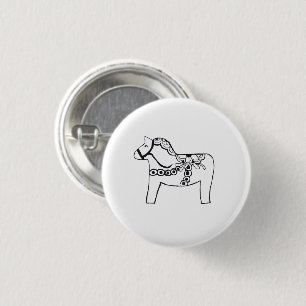 Badge Rond 2,50 Cm Dala Horse