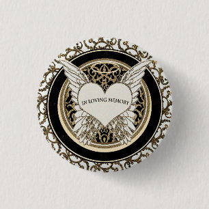 Badge Rond 2,50 Cm Dans la mémoire affectueuse