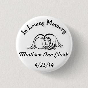 Badge Rond 2,50 Cm Dans la mémoire affectueuse