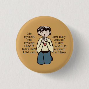 Badge Rond 2,50 Cm Dans mon cœur Seigneur Jésus