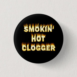 Badge Rond 2,50 Cm Danse chaude de Smokin Clogger petite