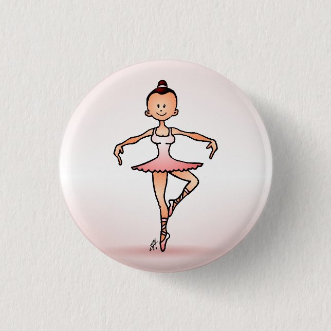 Badge Rond 2,50 Cm Danseur classique (Devant)