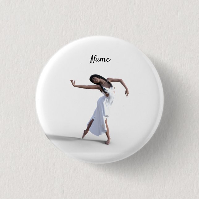 Badge Rond 2,50 Cm Danseuse blanche Thunder_Cove (Devant)