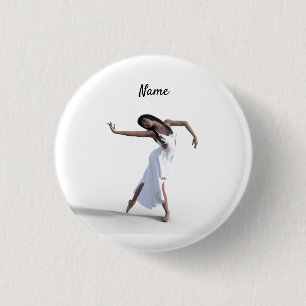 Badge Rond 2,50 Cm Danseuse blanche Thunder_Cove