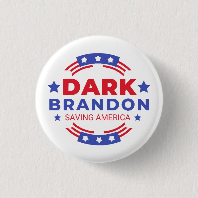 Badge Rond 2,50 Cm Dark Brandon (Devant)