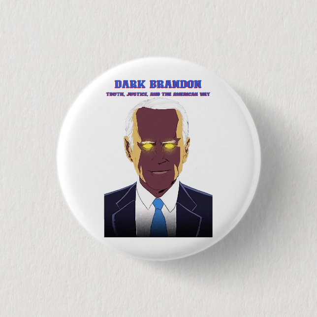 Badge Rond 2,50 Cm Dark Brandon (Devant)