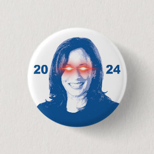 Badge Rond 2,50 Cm Dark Kamala Harris 2024