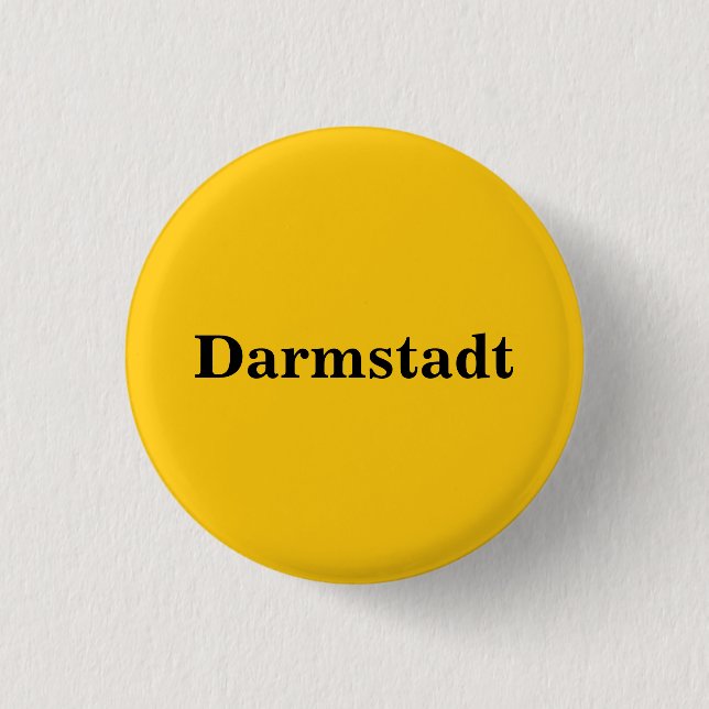 Badge Rond 2,50 Cm Darmstadt   Button Gold Gleb (Devant)